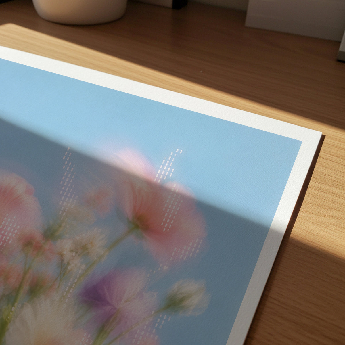 Blurred Florals I wall art in a room