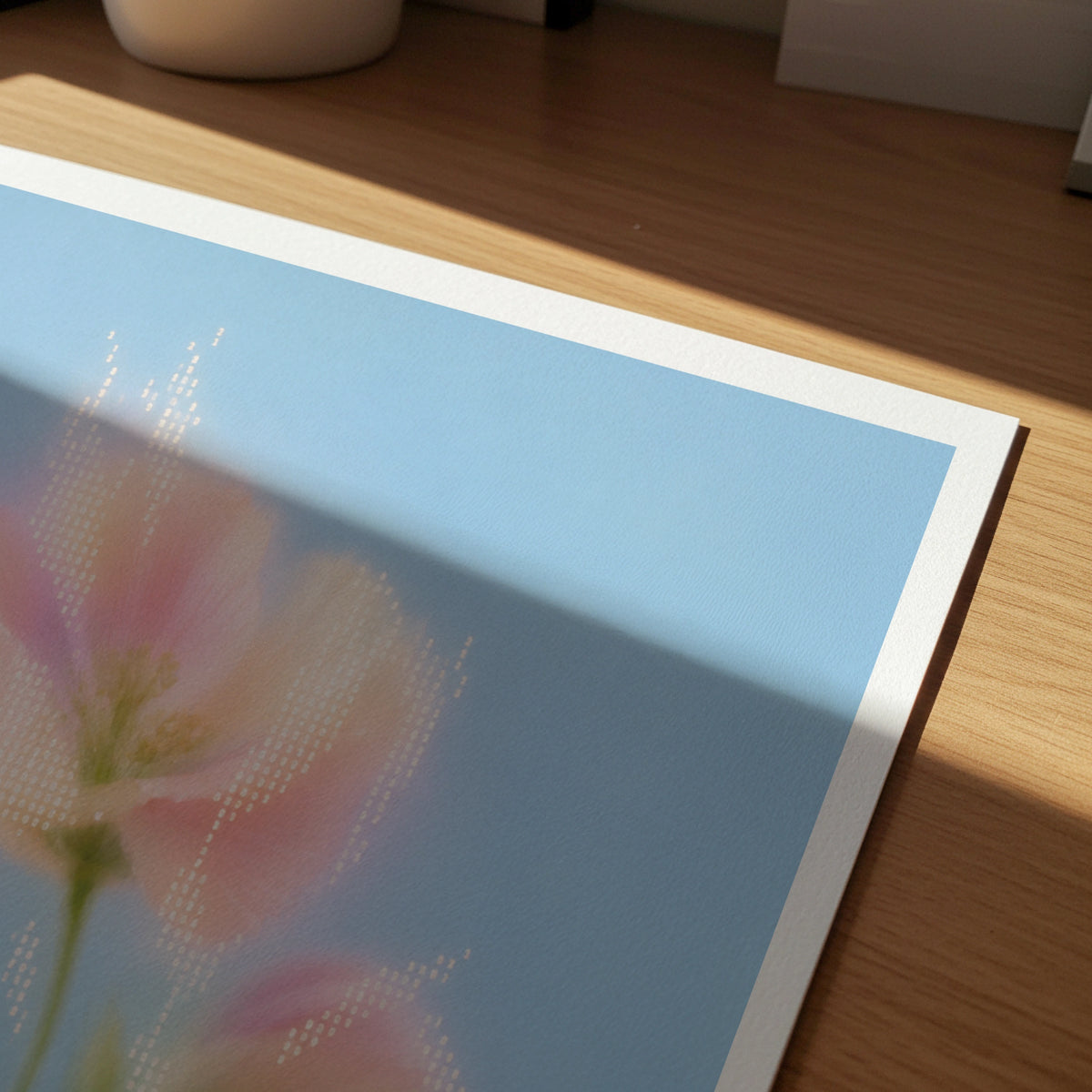 Blurred Florals II wall art in a room