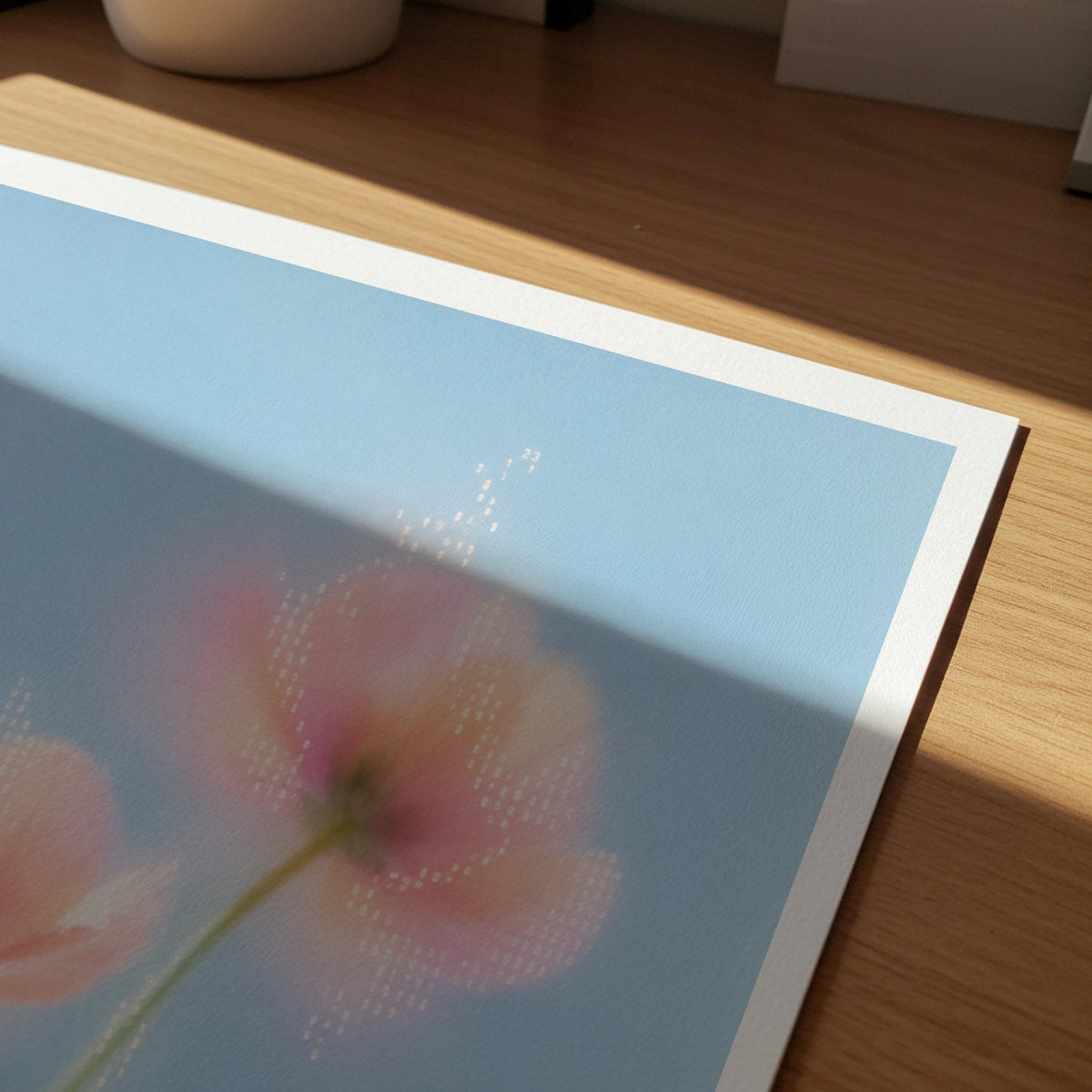 Blurred Florals III wall art in a room