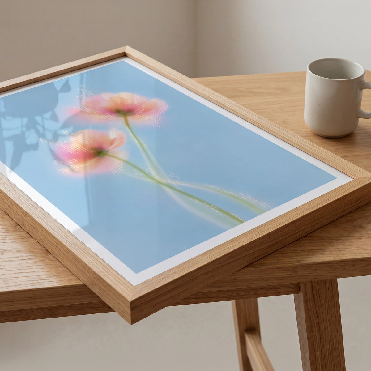 Blurred Florals III wall art in a room
