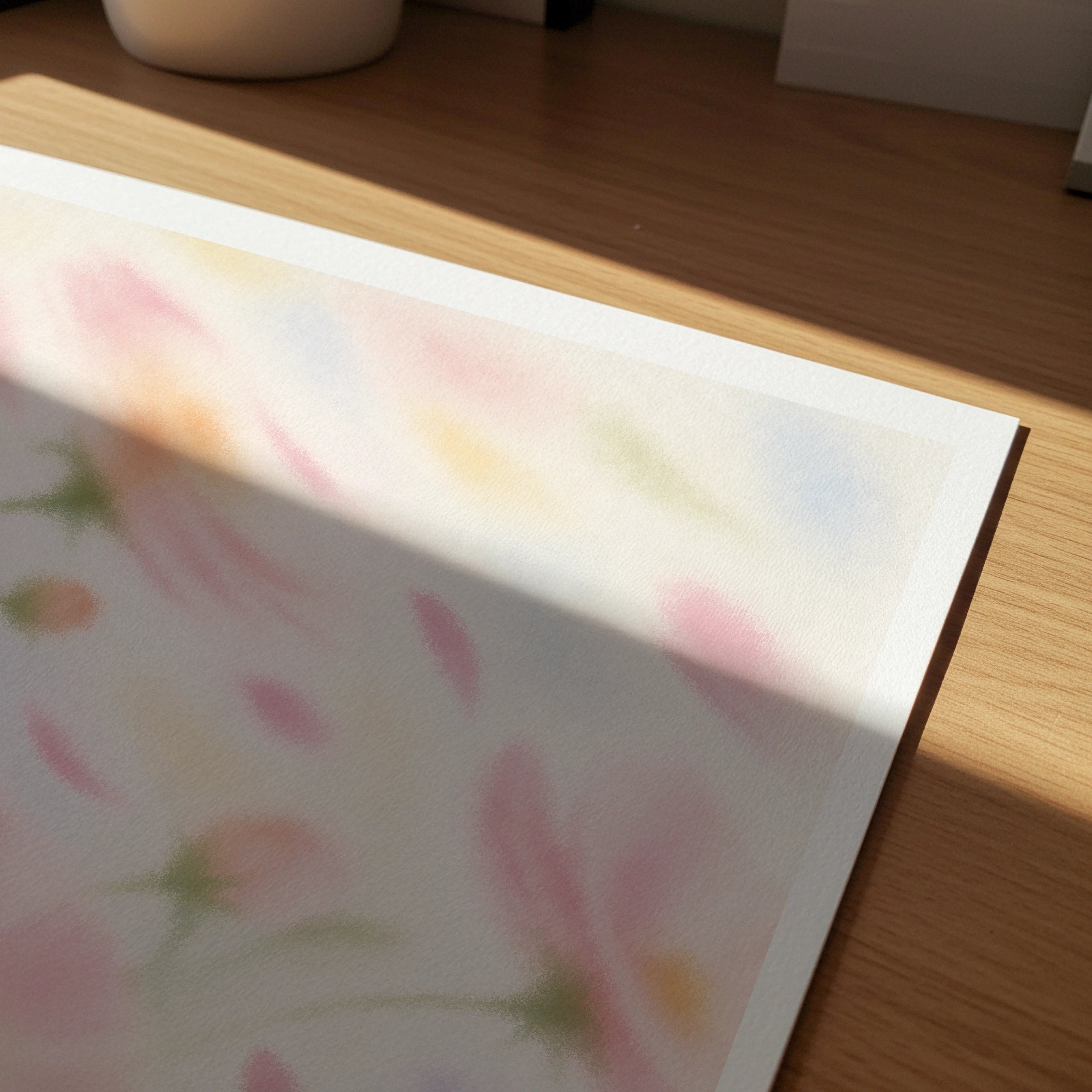 Blurred Florals IV wall art in a room
