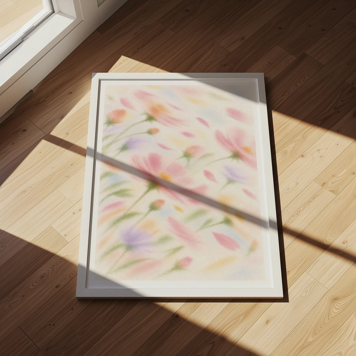 Blurred Florals IV wall art in a room