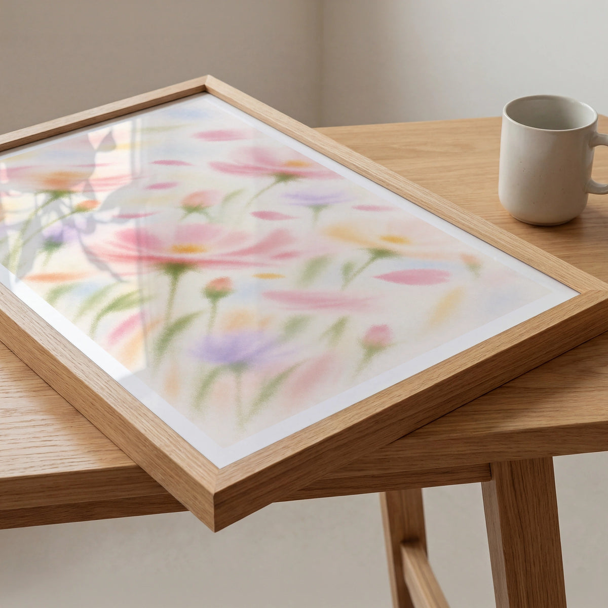 Blurred Florals IV wall art in a room