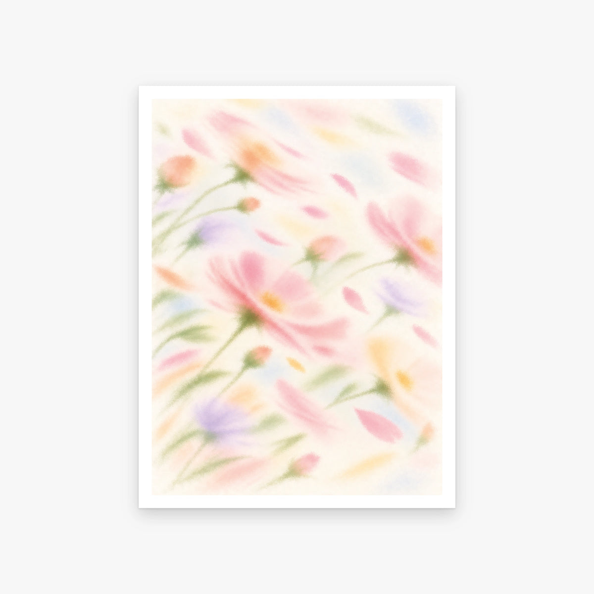 Blurred Florals IV art print