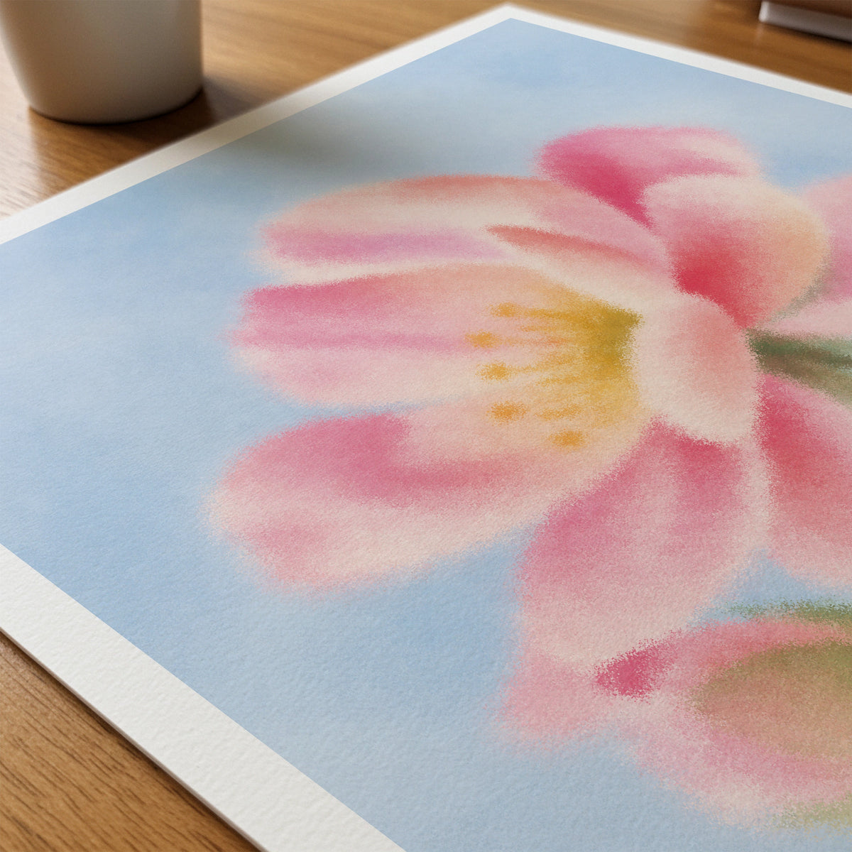 Blurred Florals VI wall art in a room