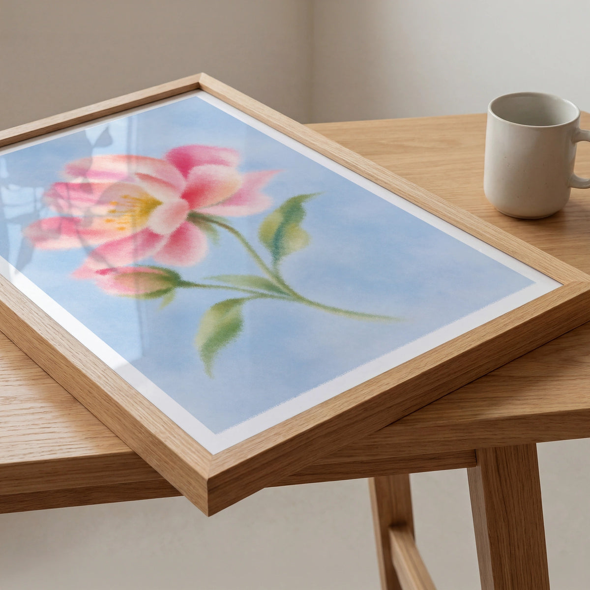 Blurred Florals VI wall art in a room