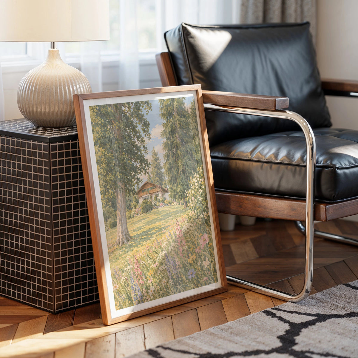 Floral Landscapes I wall art in a room