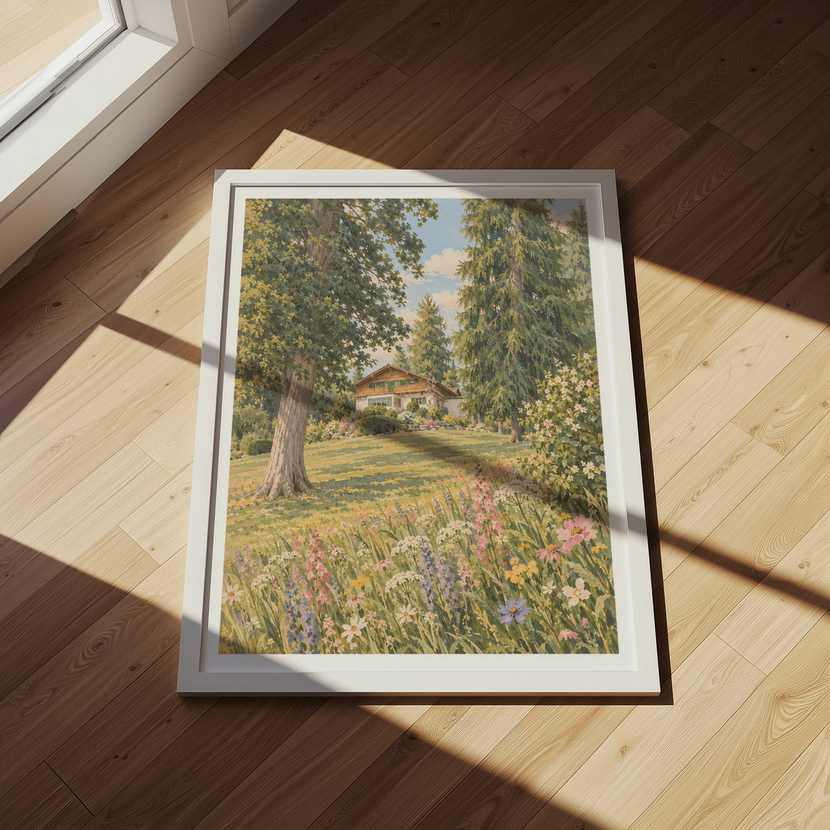 Floral Landscapes I wall art in a room