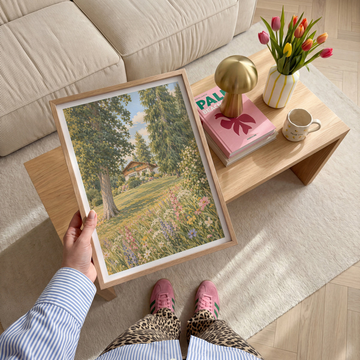 Floral Landscapes I wall art in a room