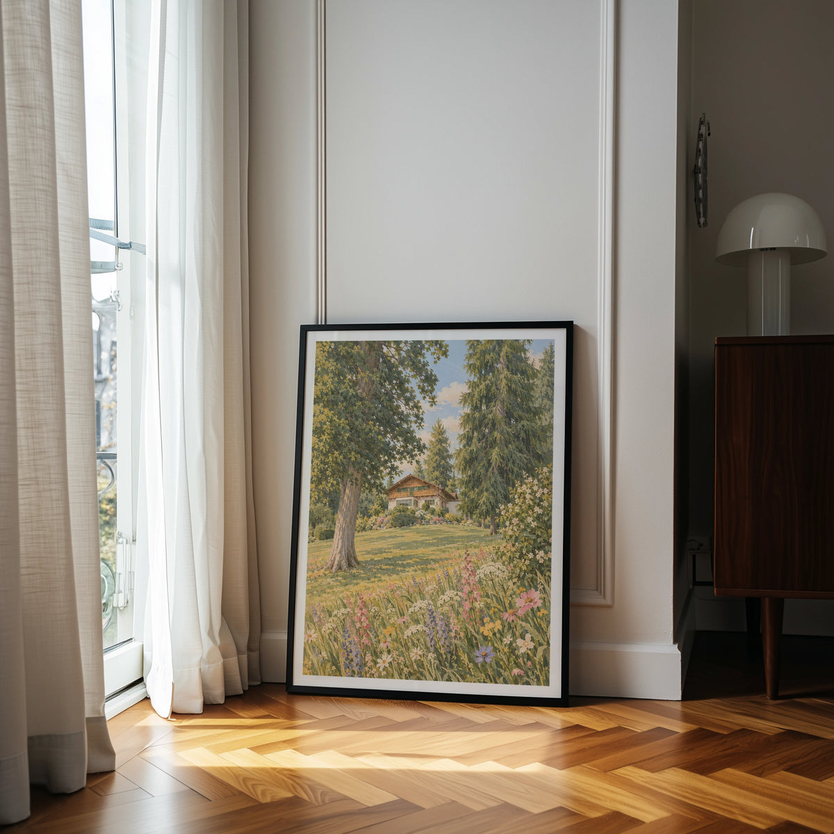 Floral Landscapes I wall art in a room