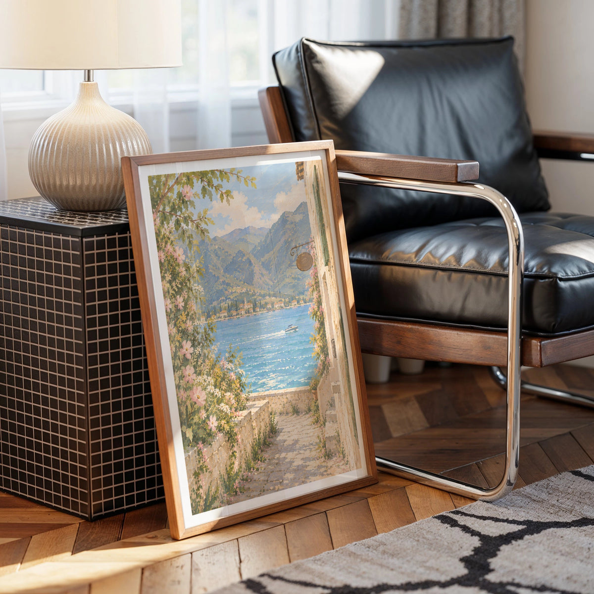 Floral Landscapes II wall art in a room