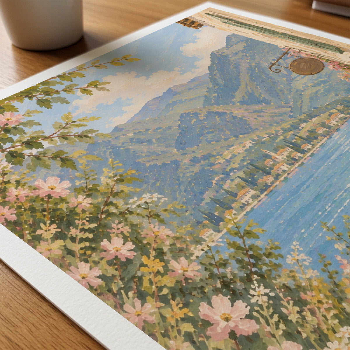 Floral Landscapes II wall art in a room