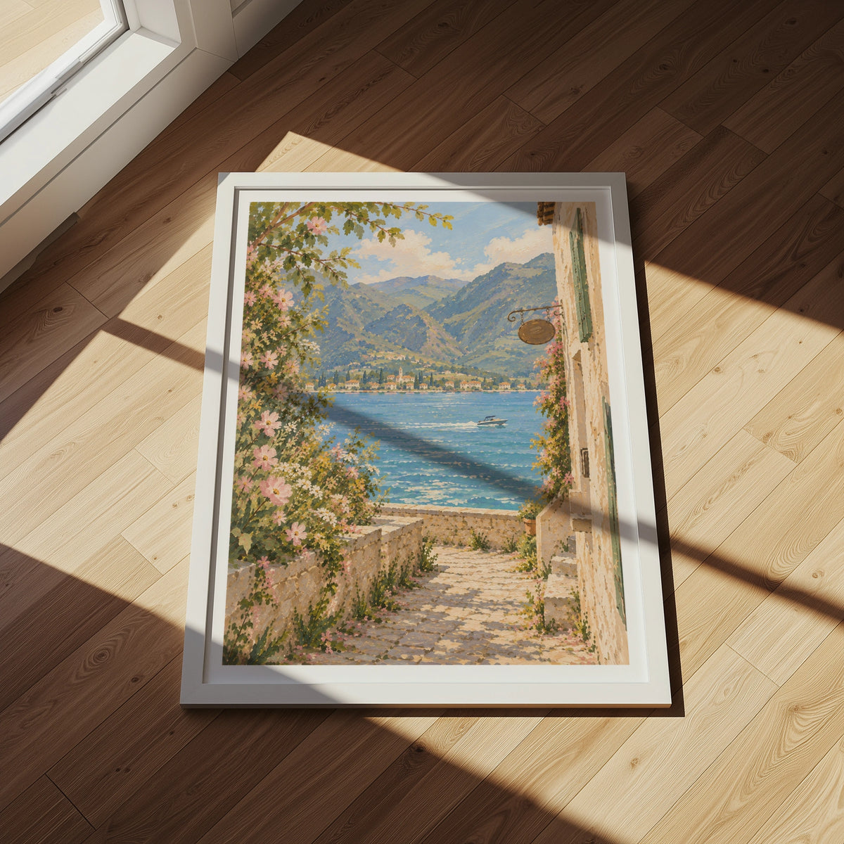 Floral Landscapes II wall art in a room