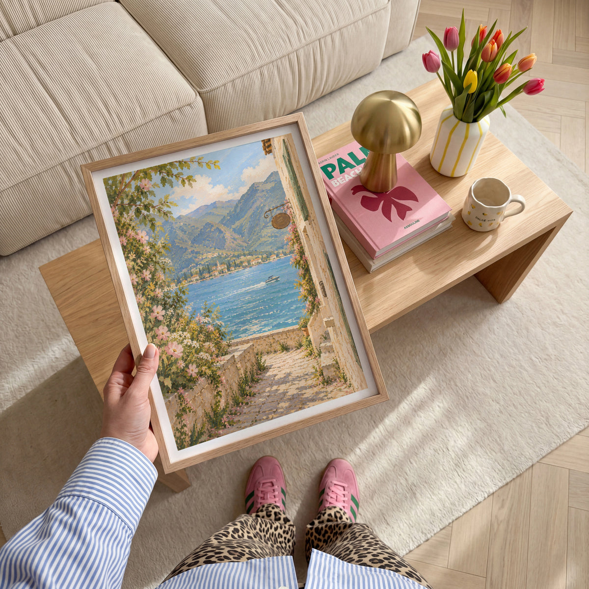 Floral Landscapes II wall art in a room