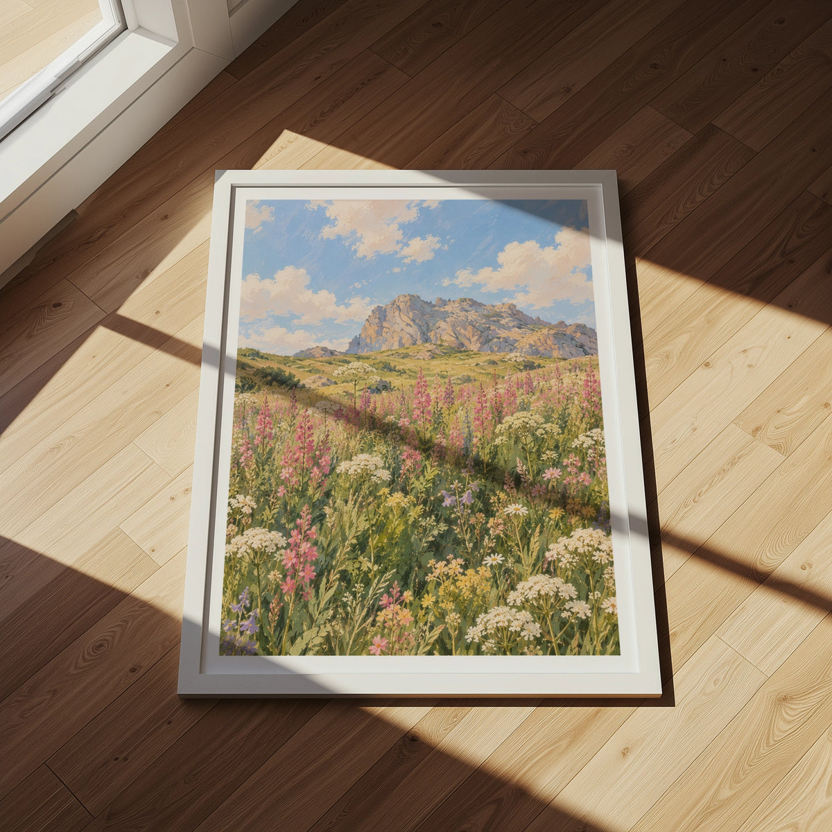 Floral Landscapes III wall art in a room