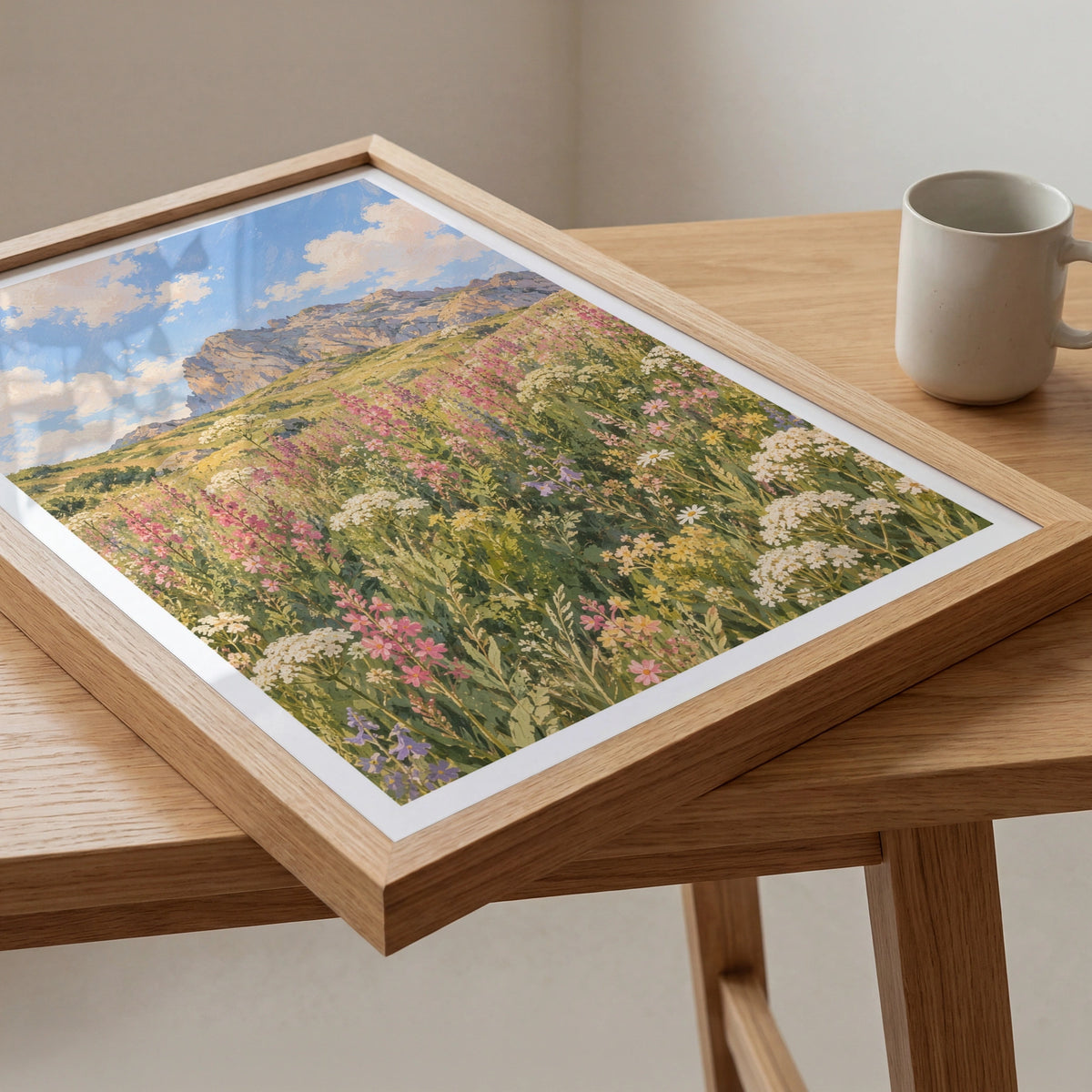 Floral Landscapes III wall art in a room