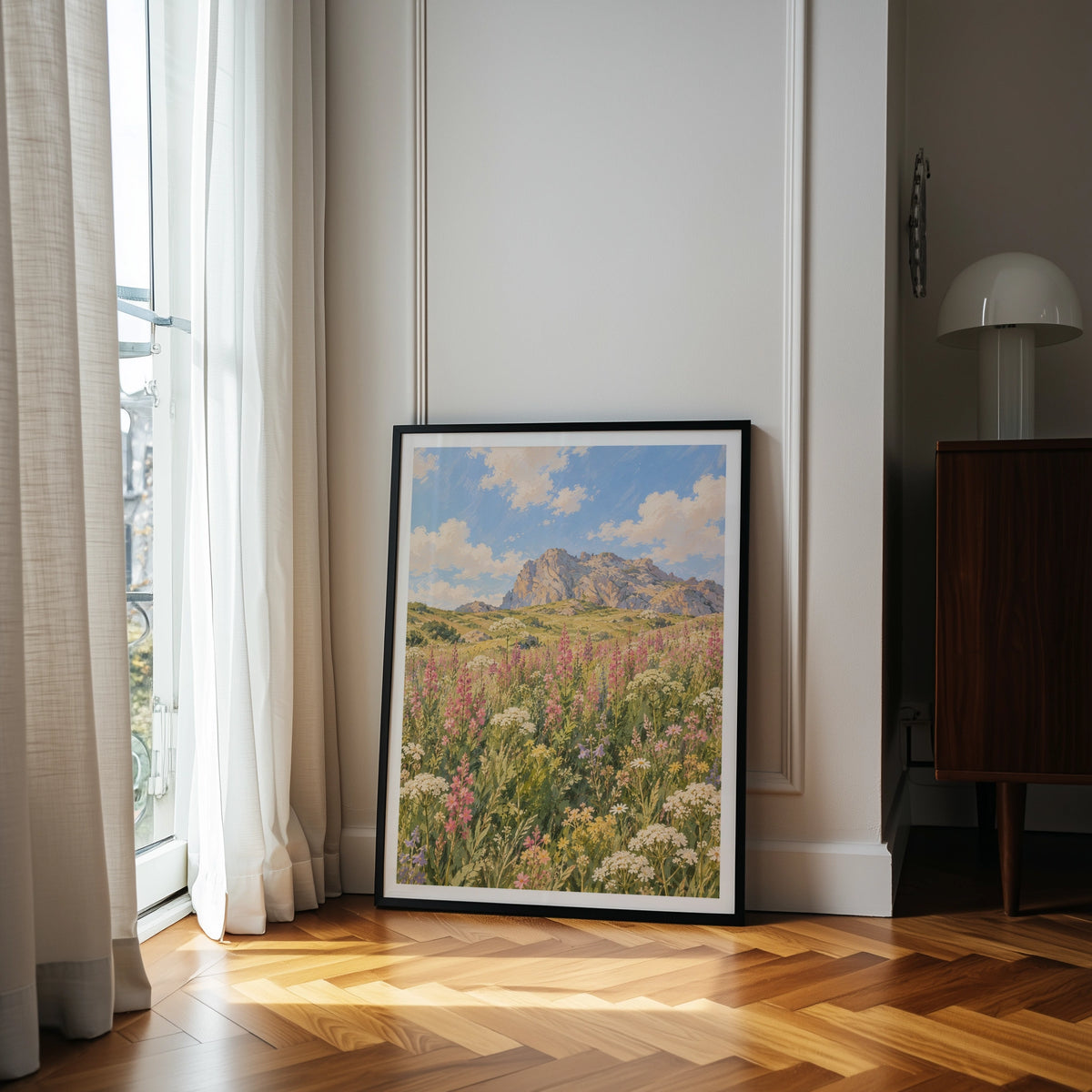 Floral Landscapes III wall art in a room