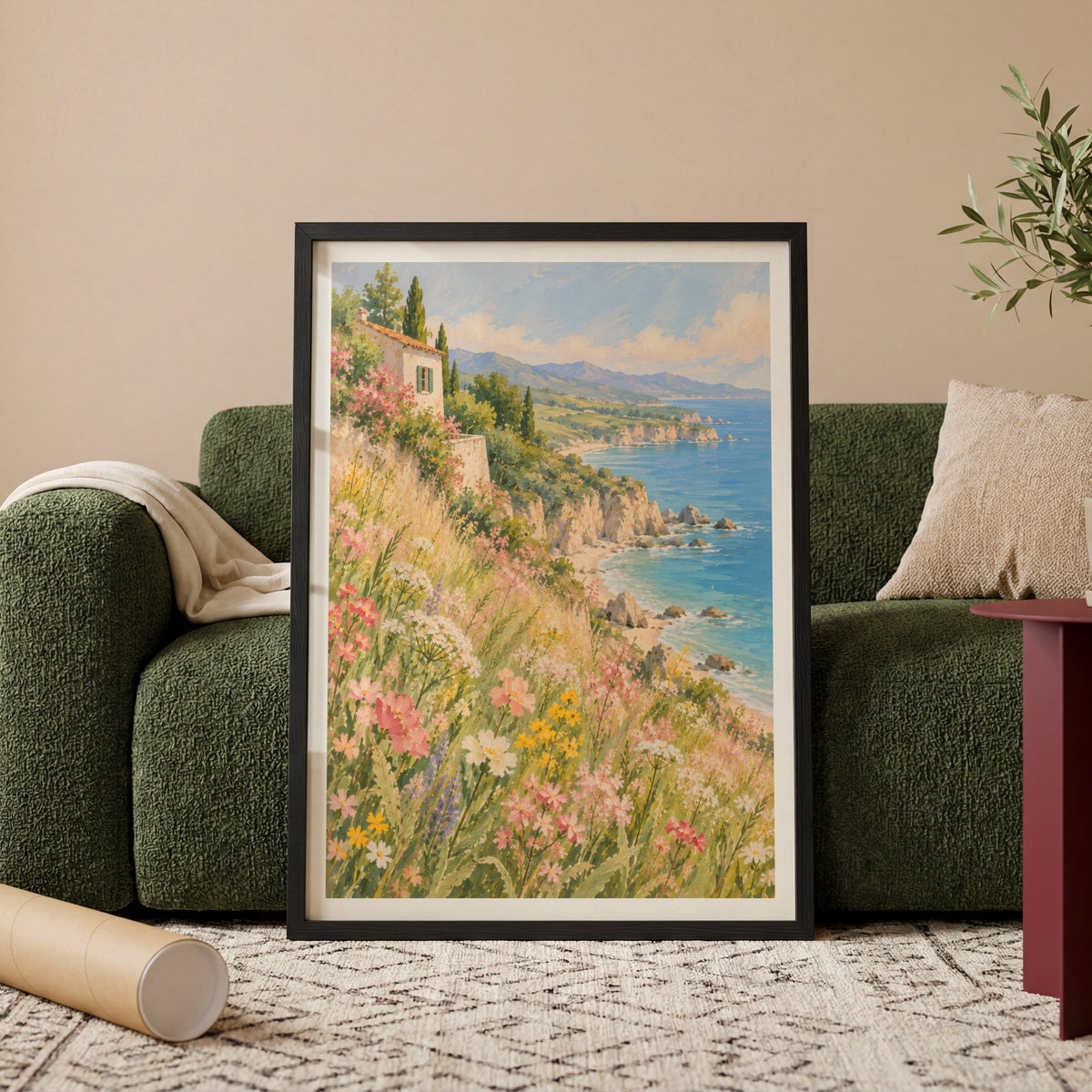 Floral Landscapes IV wall art in a room