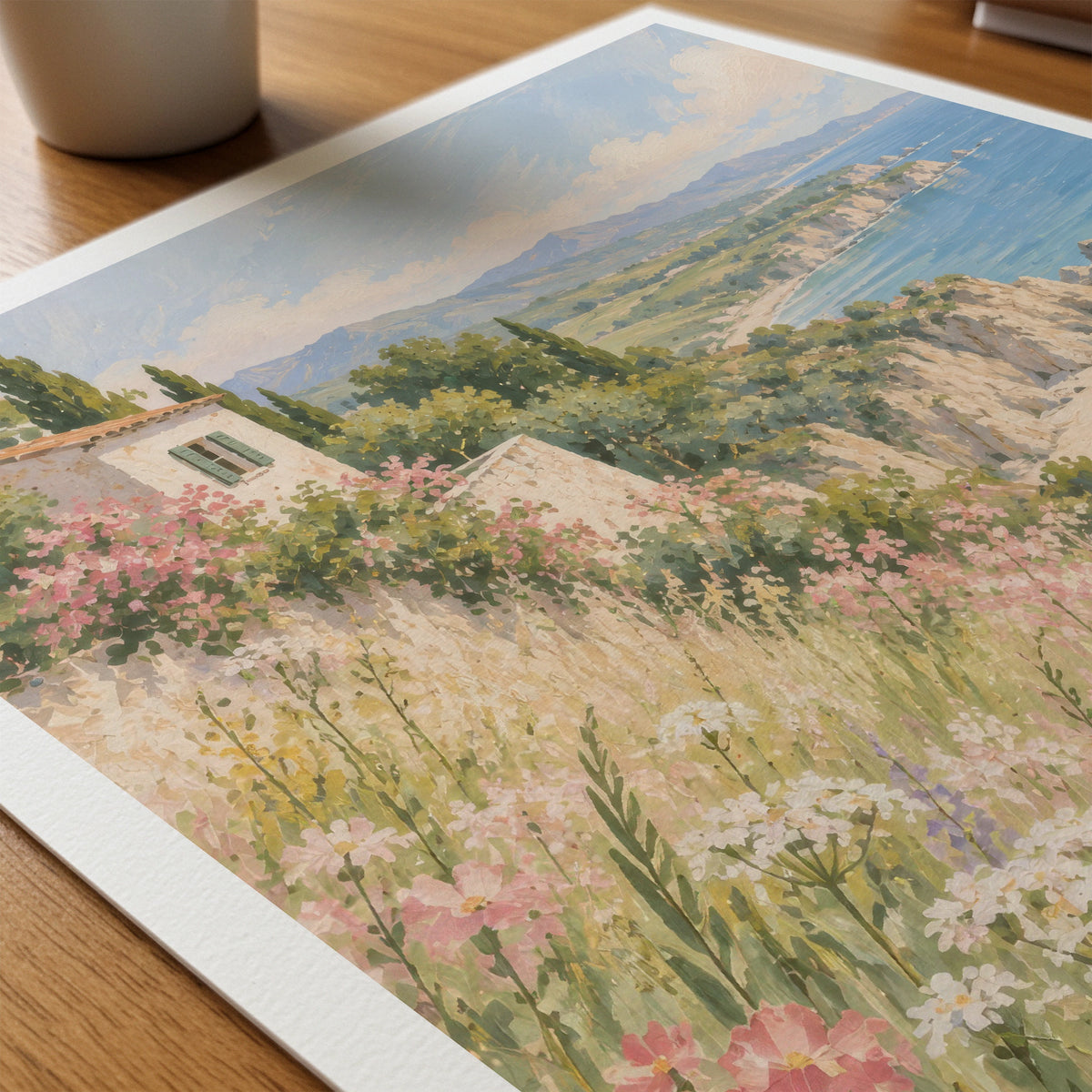 Floral Landscapes IV wall art in a room