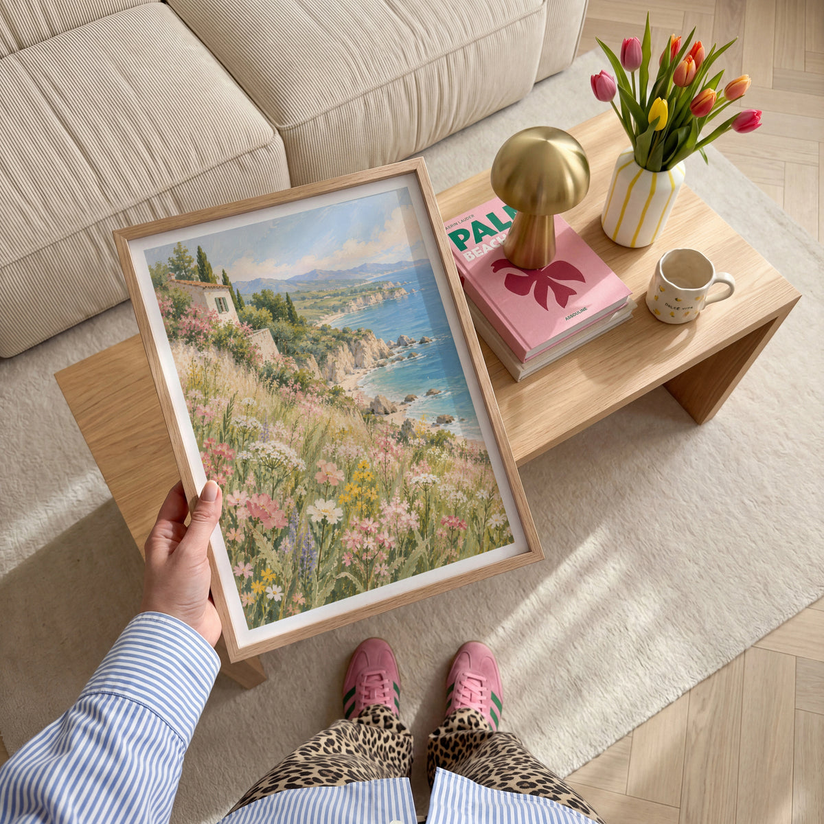 Floral Landscapes IV wall art in a room