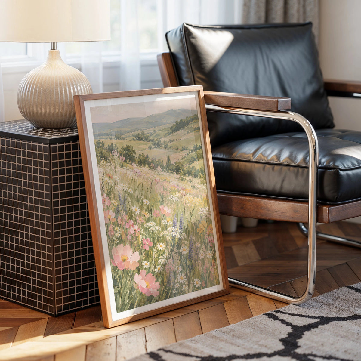 Floral Landscapes V wall art in a room