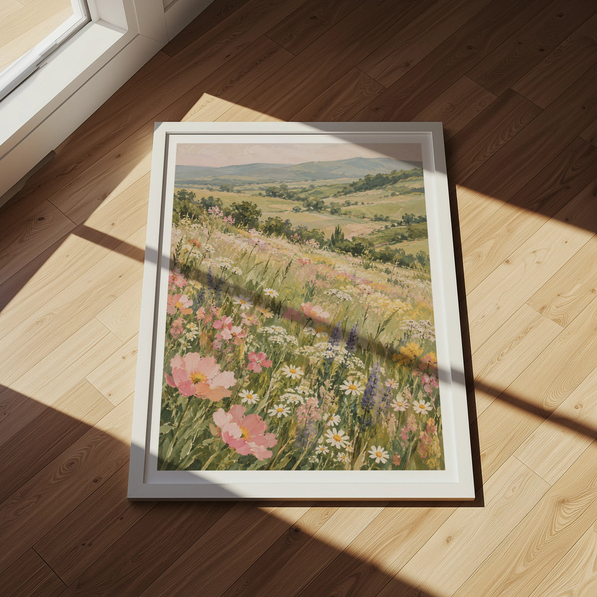Floral Landscapes V wall art in a room