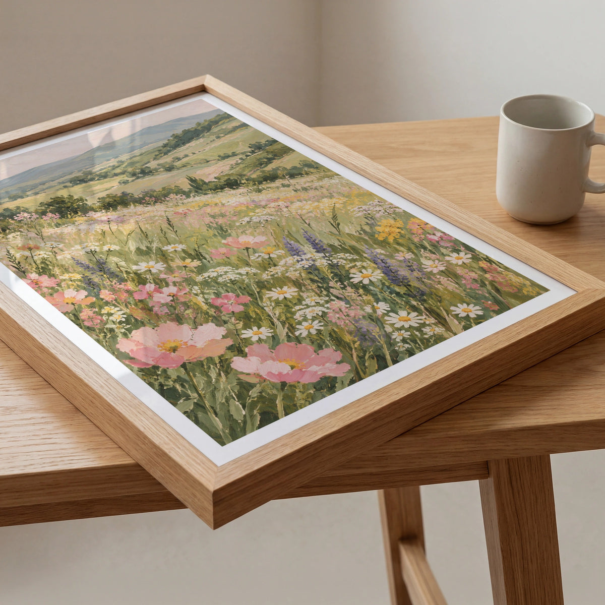 Floral Landscapes V wall art in a room
