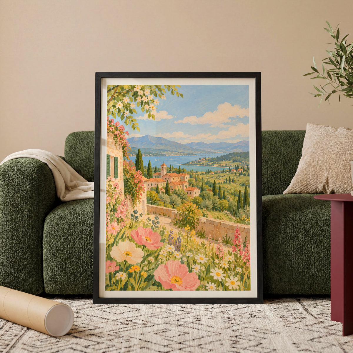 Floral Landscapes VI wall art in a room
