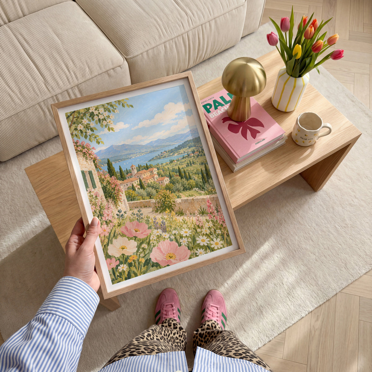 Floral Landscapes VI wall art in a room
