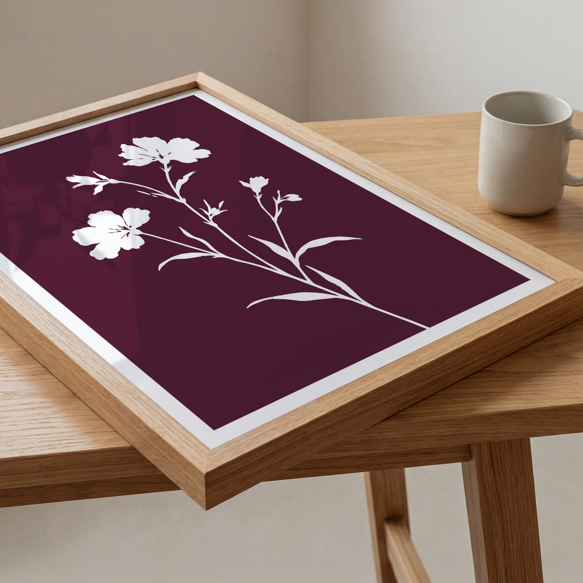Floral Silhouettes I wall art in a room