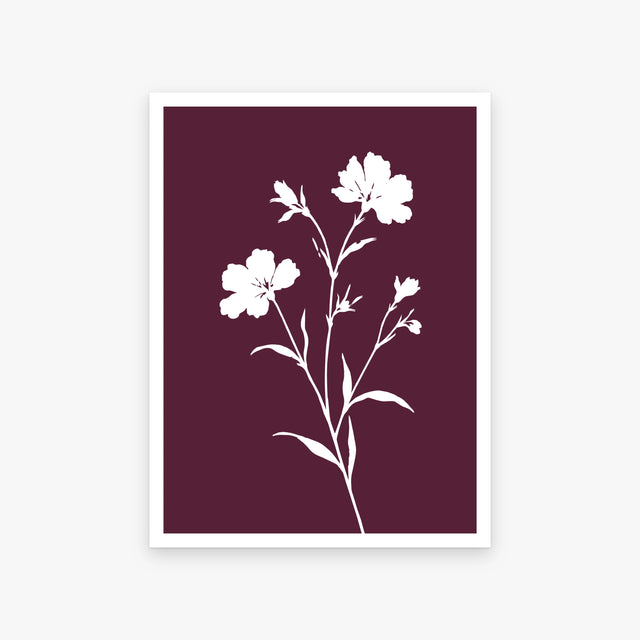 Floral Silhouettes I art print