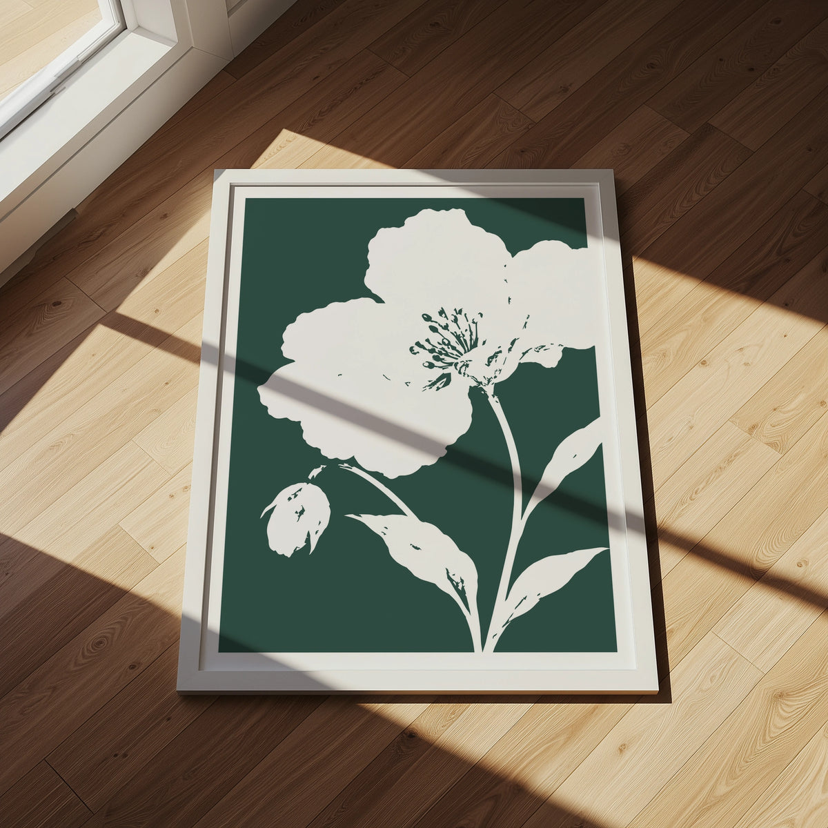 Floral Silhouettes III wall art in a room