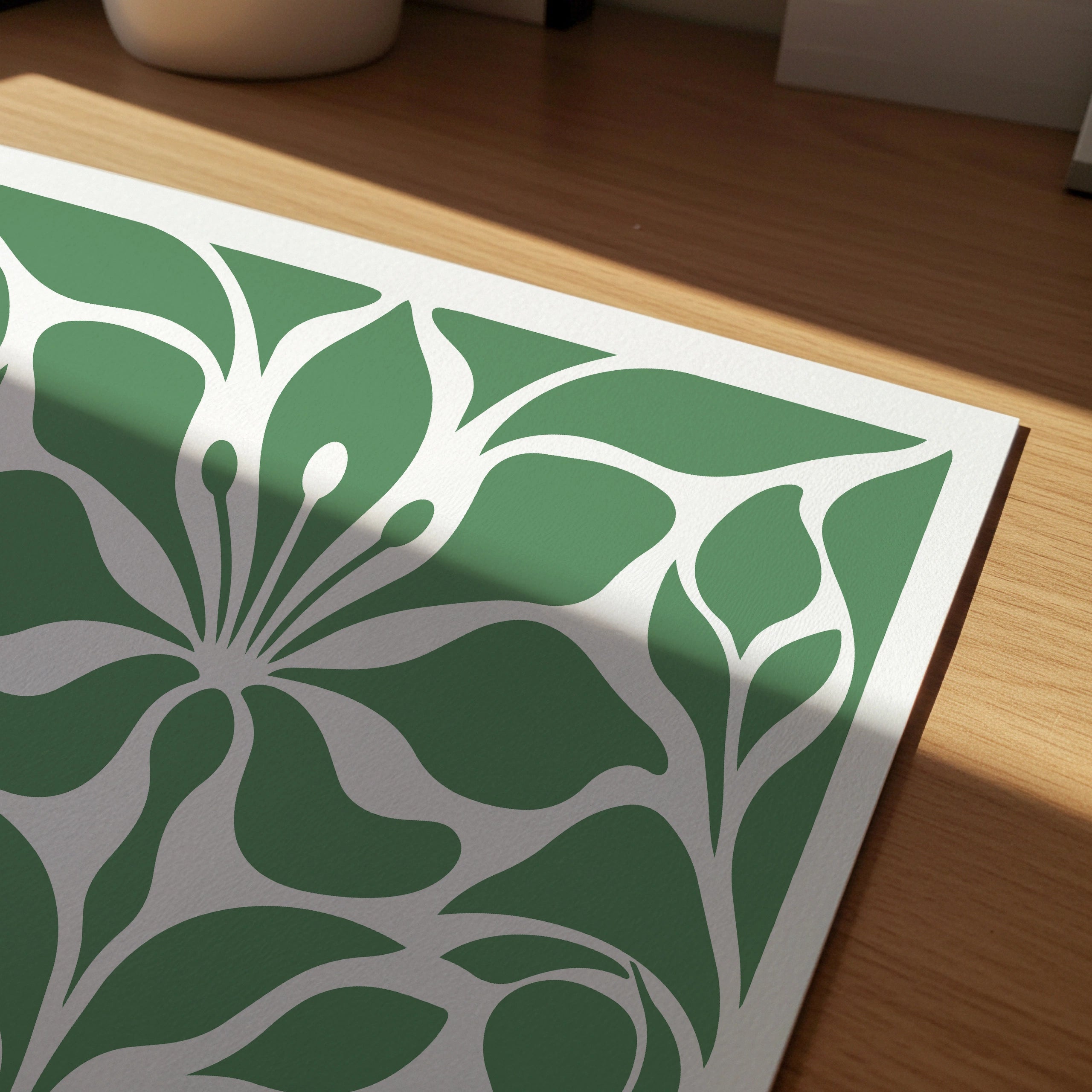 Floral Silhouettes IV wall art in a room