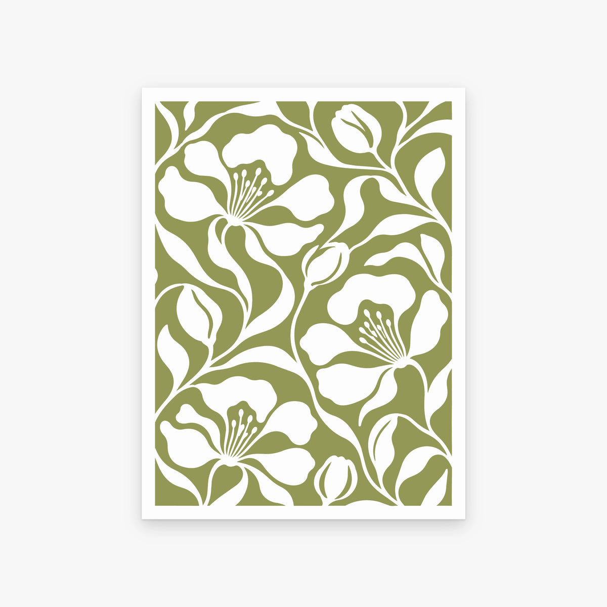 Floral Silhouettes V art print