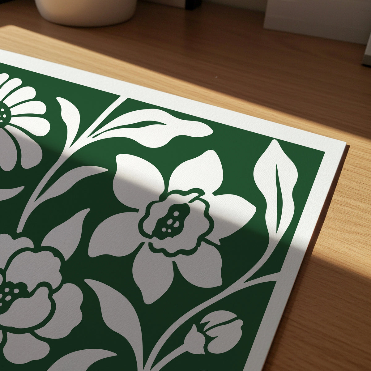 Floral Silhouettes VI wall art in a room
