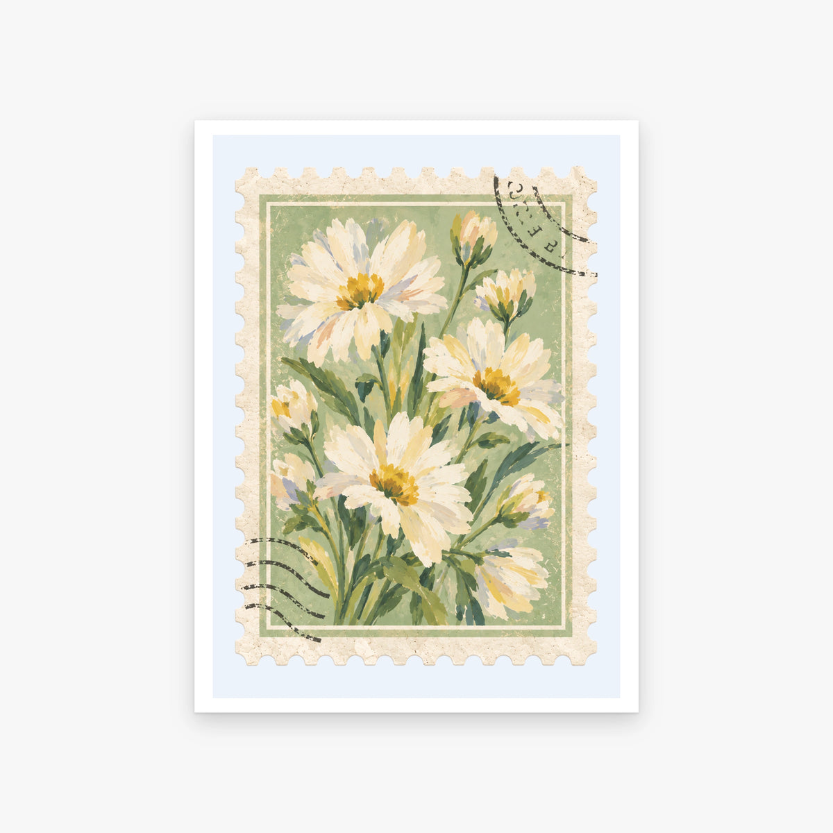 Floral Stamps IV art print
