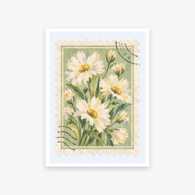 Floral Stamps IV art print