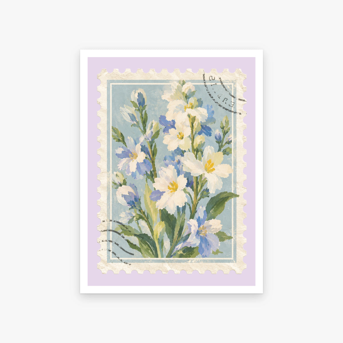 Floral Stamps V art print