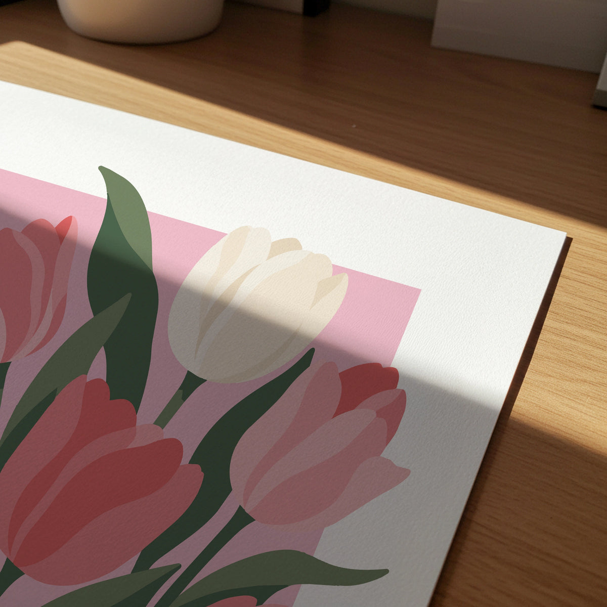 Vectoral Floral Illustration II wall art in a room