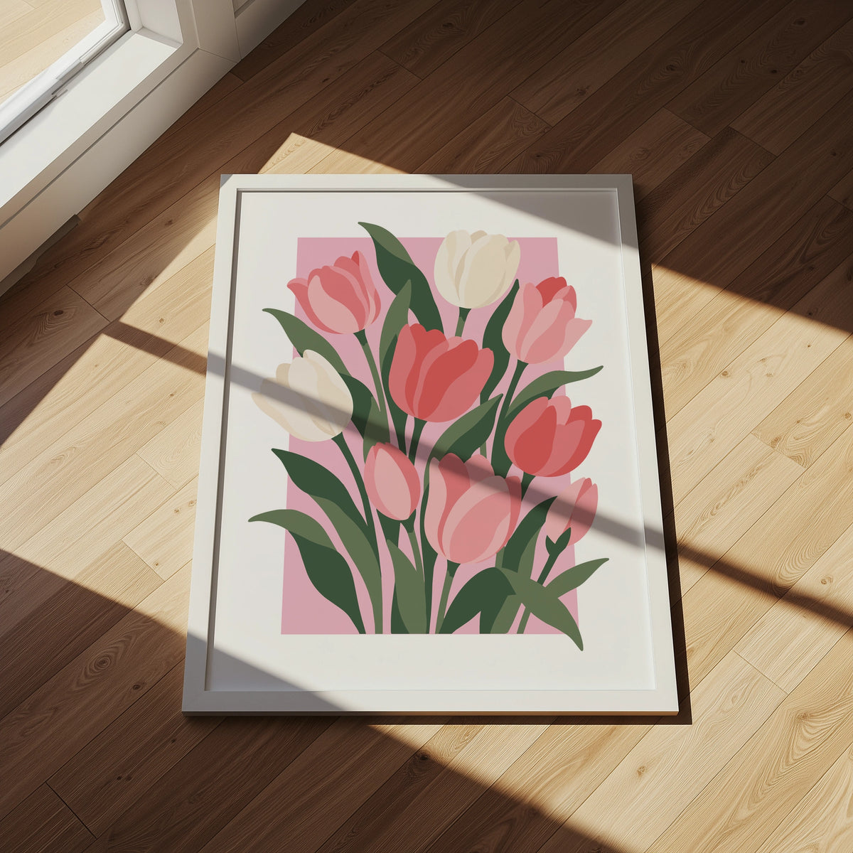 Vectoral Floral Illustration II wall art in a room