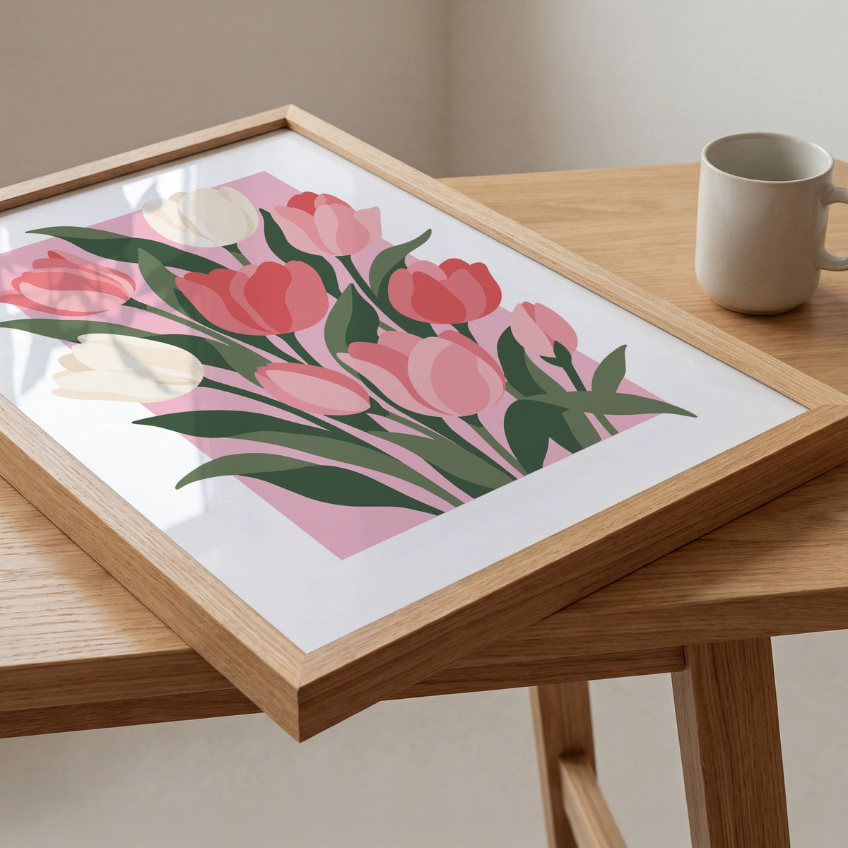 Vectoral Floral Illustration II wall art in a room