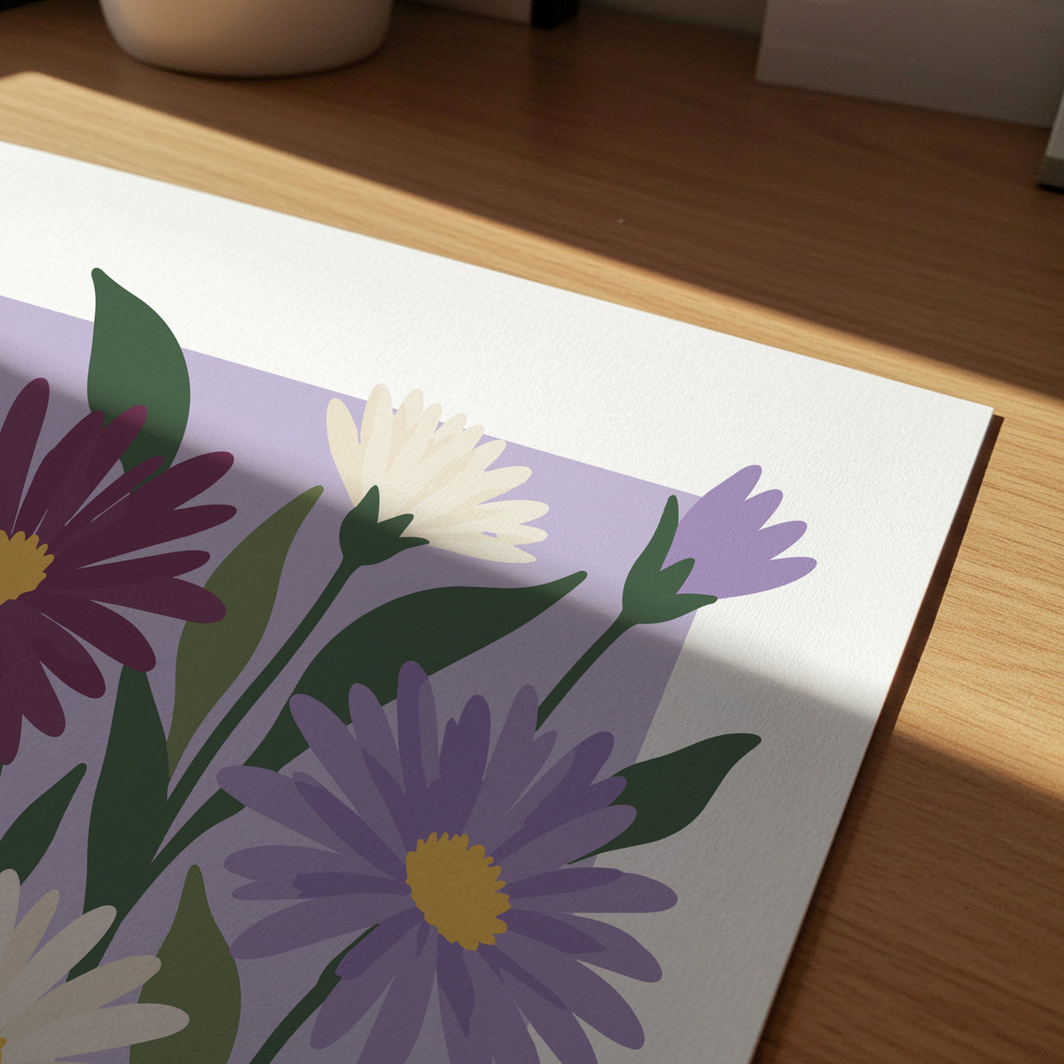 Vectoral Floral Illustration III wall art in a room