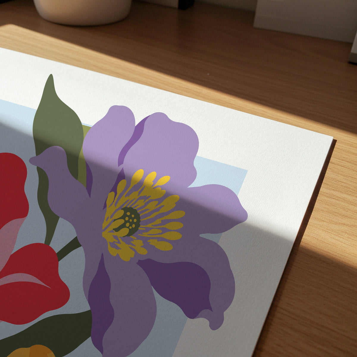 Vectoral Floral Illustration VI wall art in a room