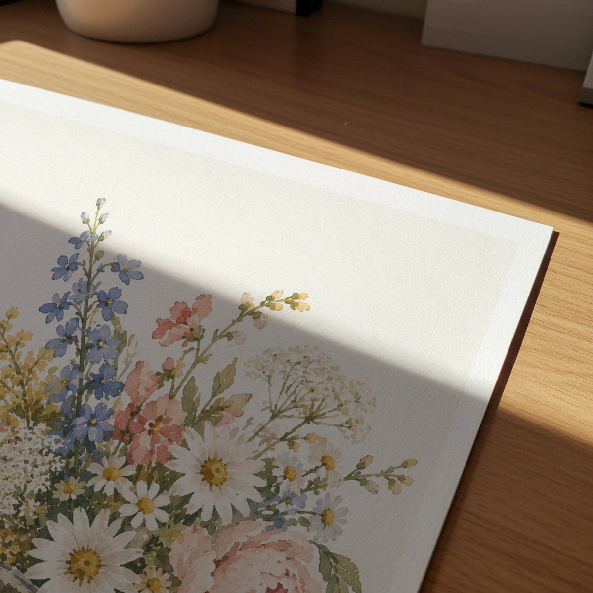 Watercolor Florals I wall art in a room