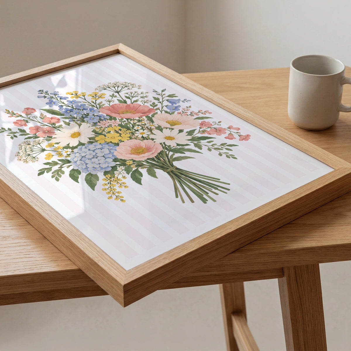 Watercolor Florals IV wall art in a room
